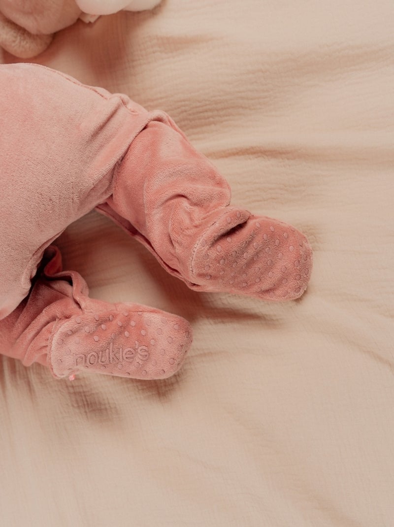 Lot de 2 Pyjamas bébé, Velours Noukie's Rose - Kiabi