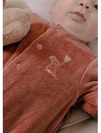 Lot de 2 pyjamas bébé, velours Noukie's
