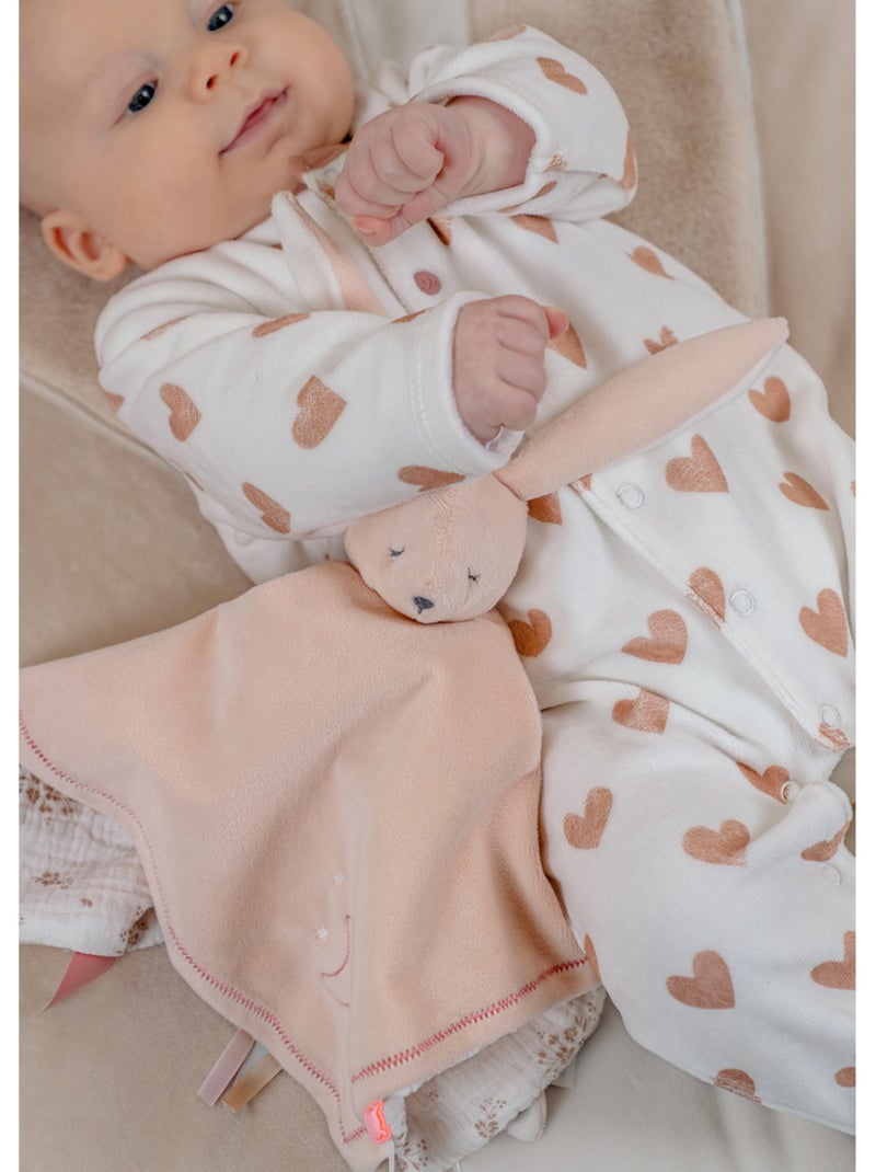 Lot de 2 pyjamas bébé, velours Noukie's Rose - Kiabi