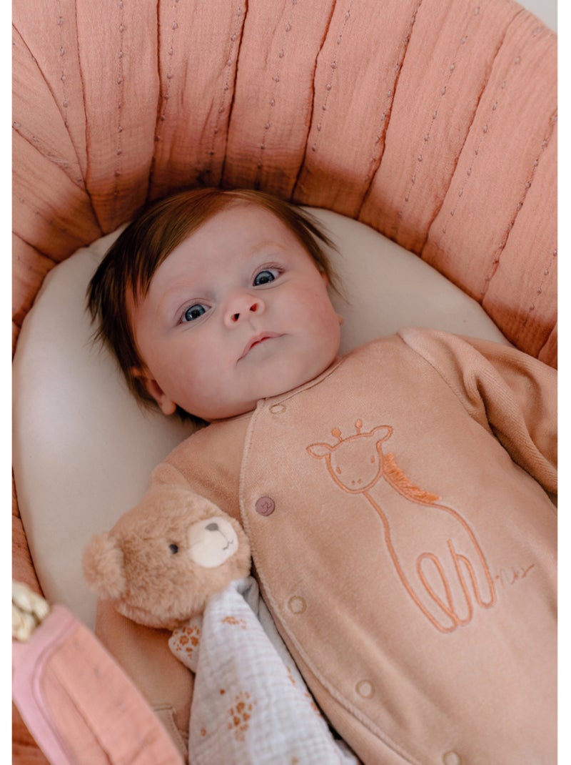 Lot de 2 pyjamas bébé, velours Noukie's Rose - Kiabi