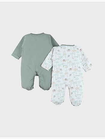 Lot de 2 pyjamas bébé, velours Noukie's