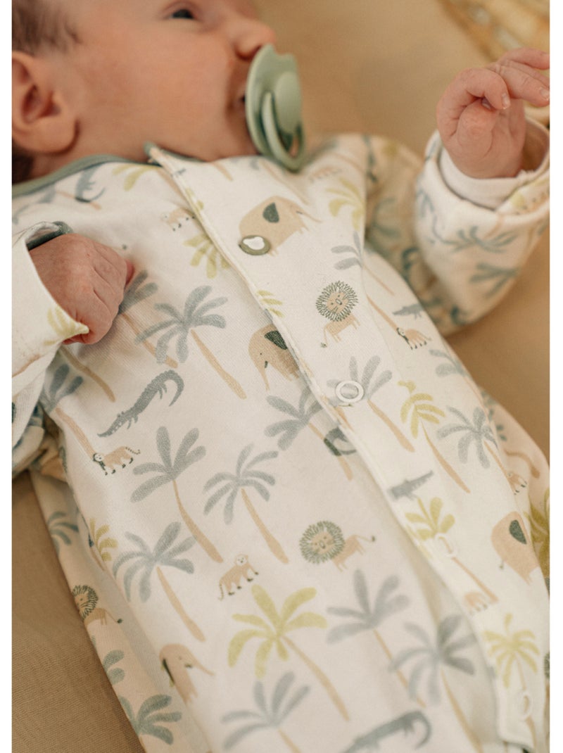 Lot de 2 pyjamas bébé, velours Noukie's Vert - Kiabi