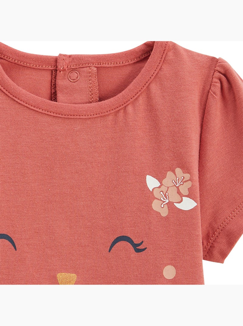 Lot de 2 pyjamas courts enfant 2 pièces Poésie d'été Beige - Kiabi