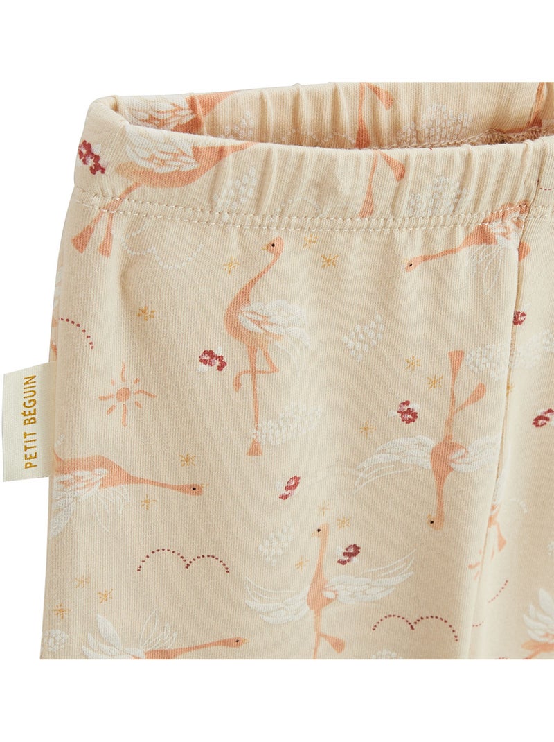 Lot de 2 pyjamas courts enfant 2 pièces Poésie d'été Beige - Kiabi