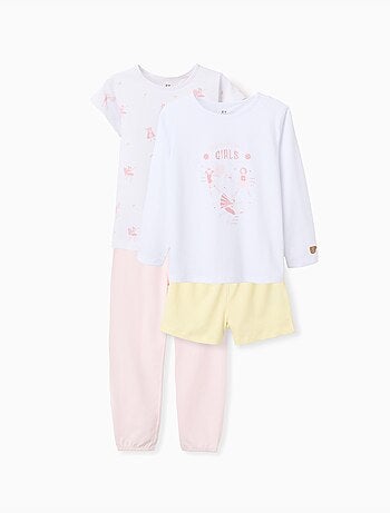 Lot de 2 pyjamas en coton avec imprimés