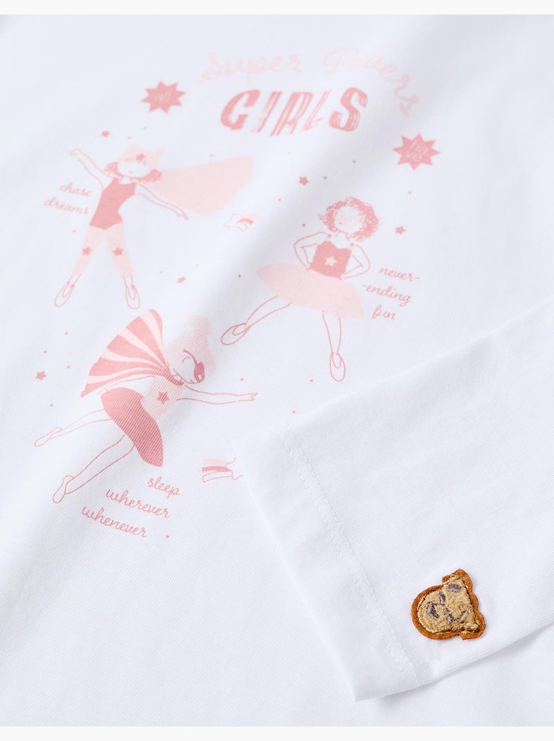 Lot de 2 pyjamas en coton avec imprimés Multicolore - Kiabi