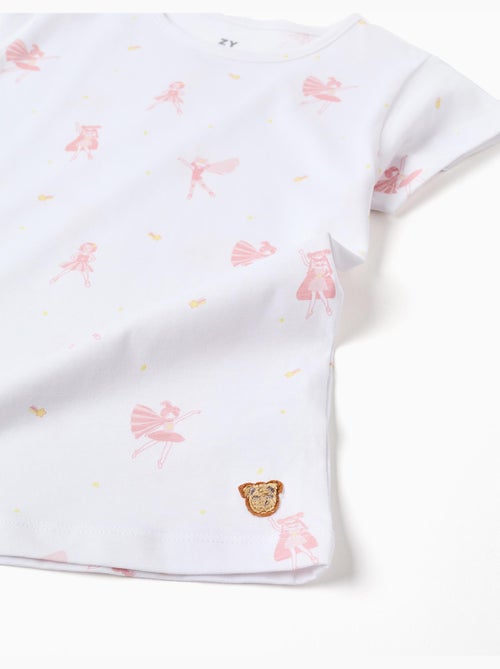 Lot de 2 pyjamas en coton avec imprimés - Kiabi