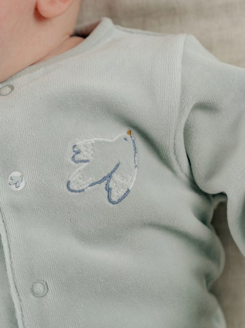 Lot de 2 pyjamas en velours brodé Noukie's - Kiabi