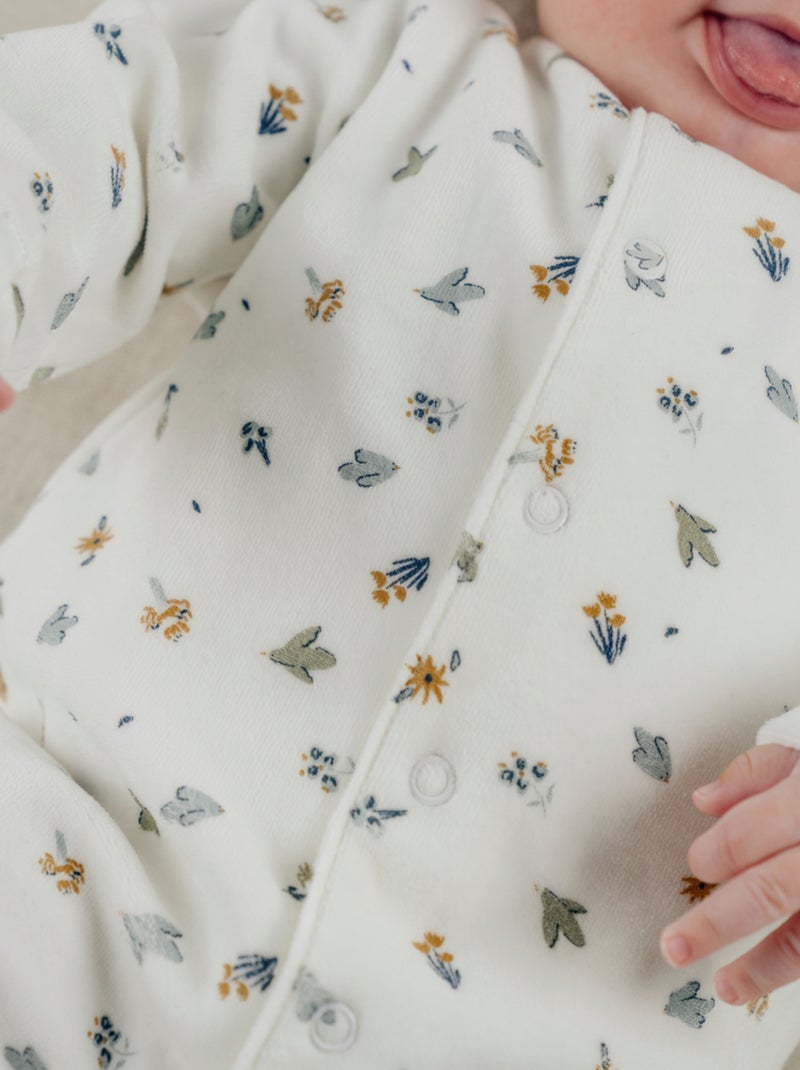 Lot de 2 pyjamas en velours brodé Noukie's Vert - Kiabi