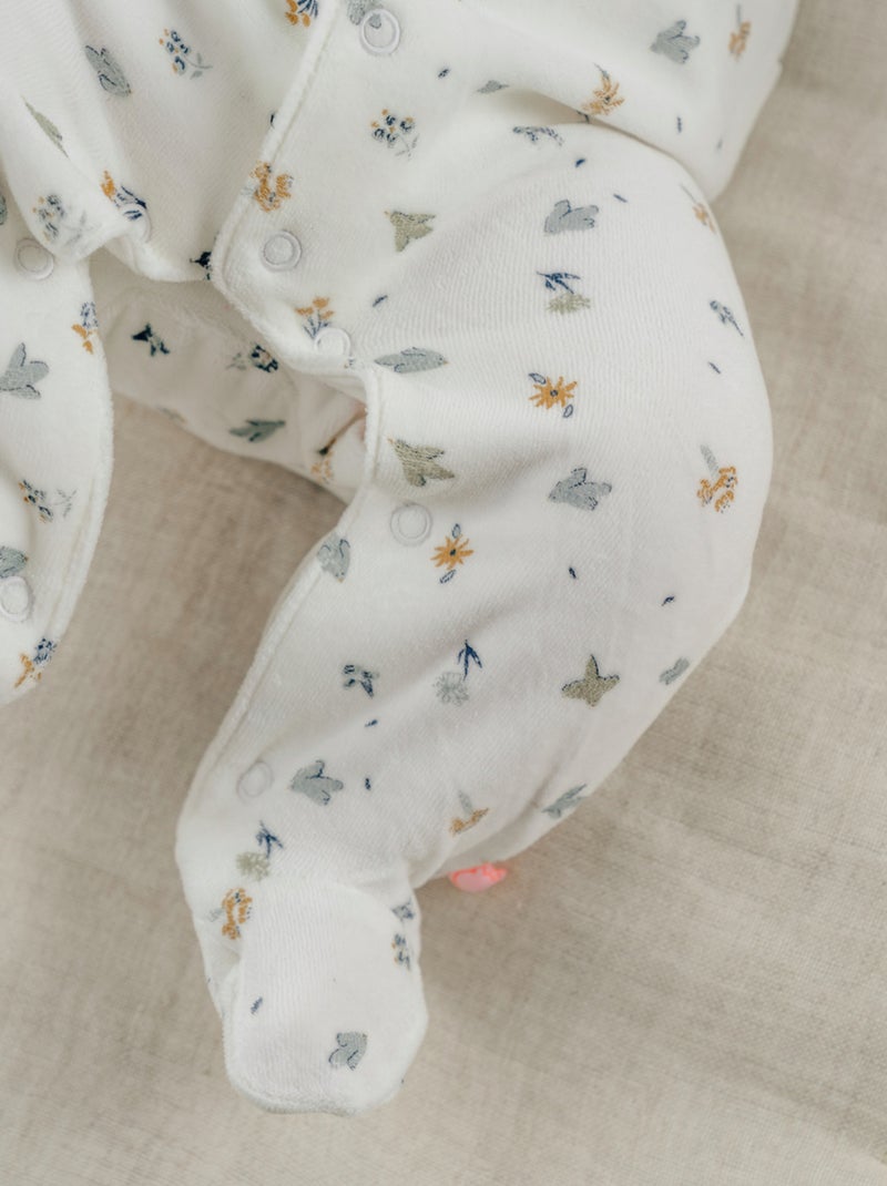 Lot de 2 pyjamas en velours brodé Noukie's Vert - Kiabi