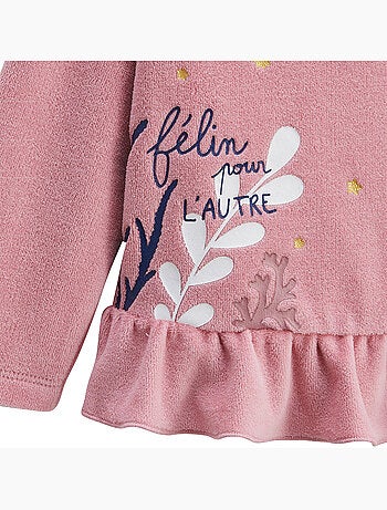 Lot de 2 pyjamas enfant 2 pi?ces en velours C?leste