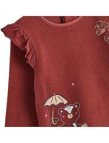 Lot de 2 pyjamas enfant 2 pièces en polaire léa
