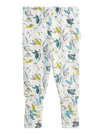 Lot de 2 pyjamas enfant 2 pièces en velours avec pieds retroussables Oscar