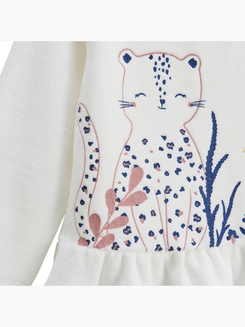 Lot de 2 pyjamas enfant 2 pièces en velours Céleste Rose - Kiabi
