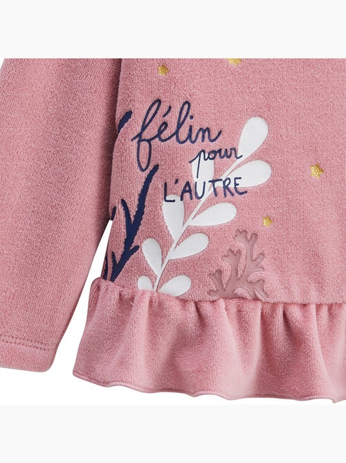 Lot de 2 pyjamas enfant 2 pièces en velours Céleste - Kiabi