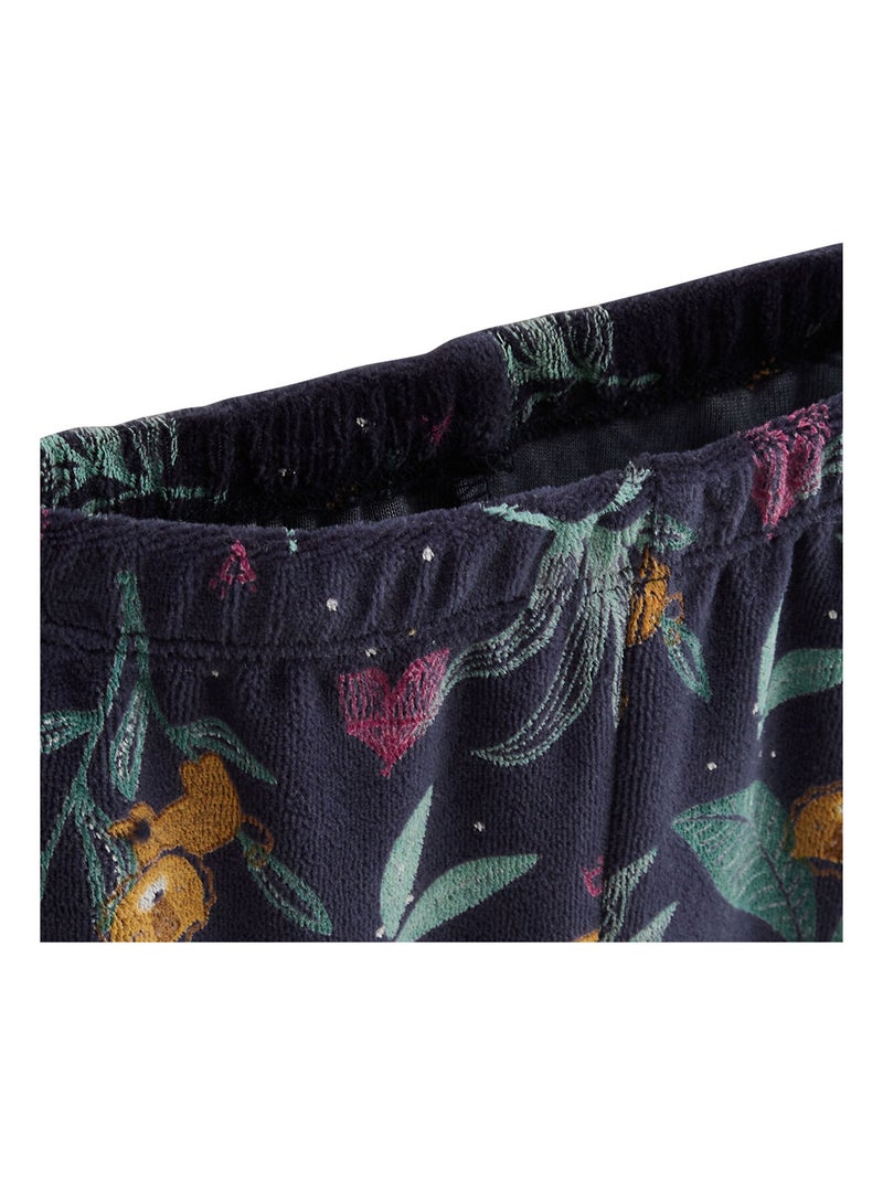 Lot de 2 pyjamas enfant 2 pièces en velours Charly Bleu - Kiabi