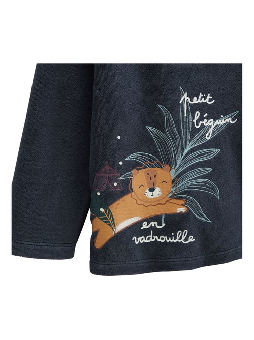 Lot de 2 pyjamas enfant 2 pièces en velours Charly - Kiabi