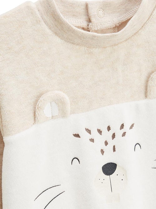 Lot de 2 pyjamas enfant 2 pièces en velours Cracotte - Kiabi