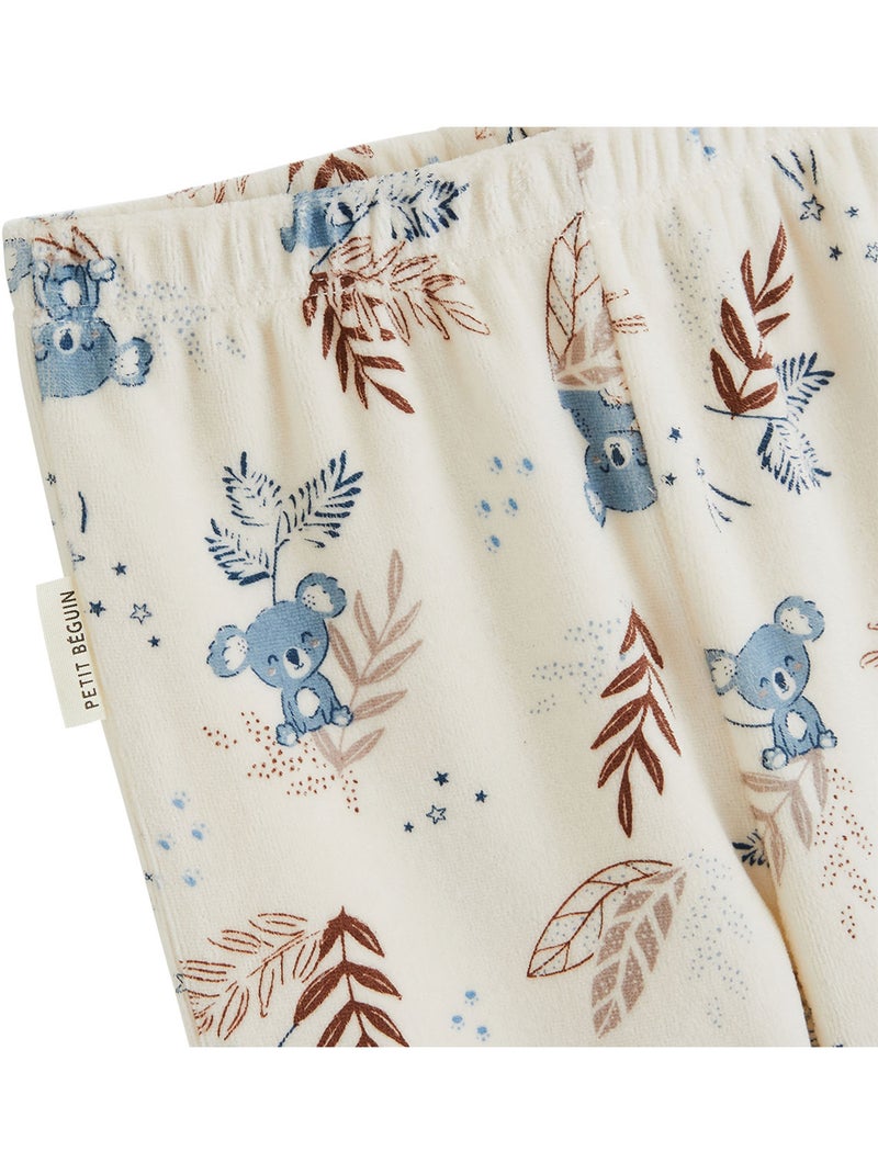 Lot de 2 pyjamas enfant 2 pièces en velours mathéo Bleu - Kiabi