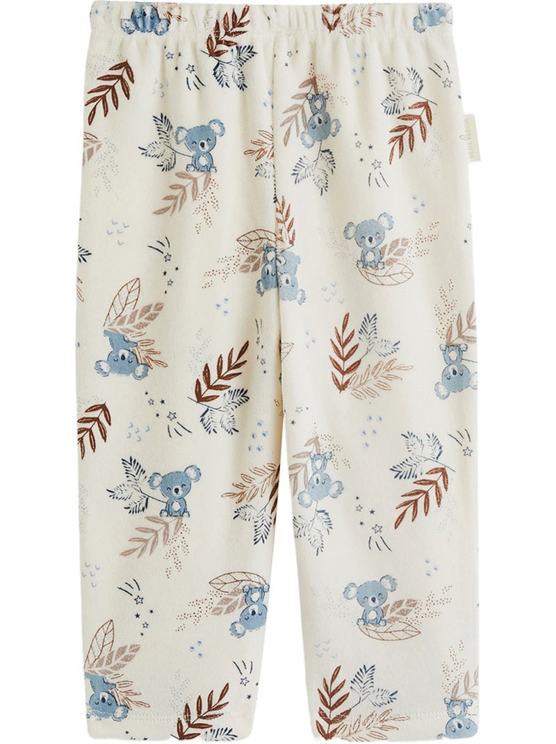 Lot de 2 pyjamas enfant 2 pièces en velours mathéo Bleu - Kiabi