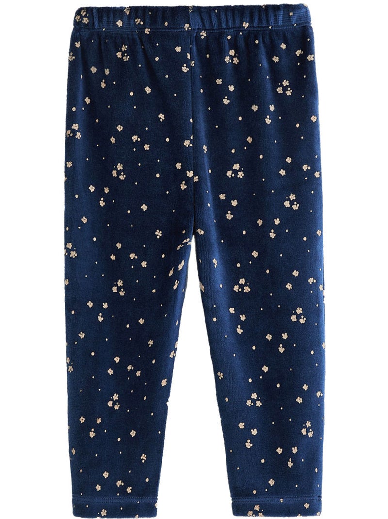 Lot de 2 pyjamas enfant 2 pièces en velours ollie Bleu - Kiabi