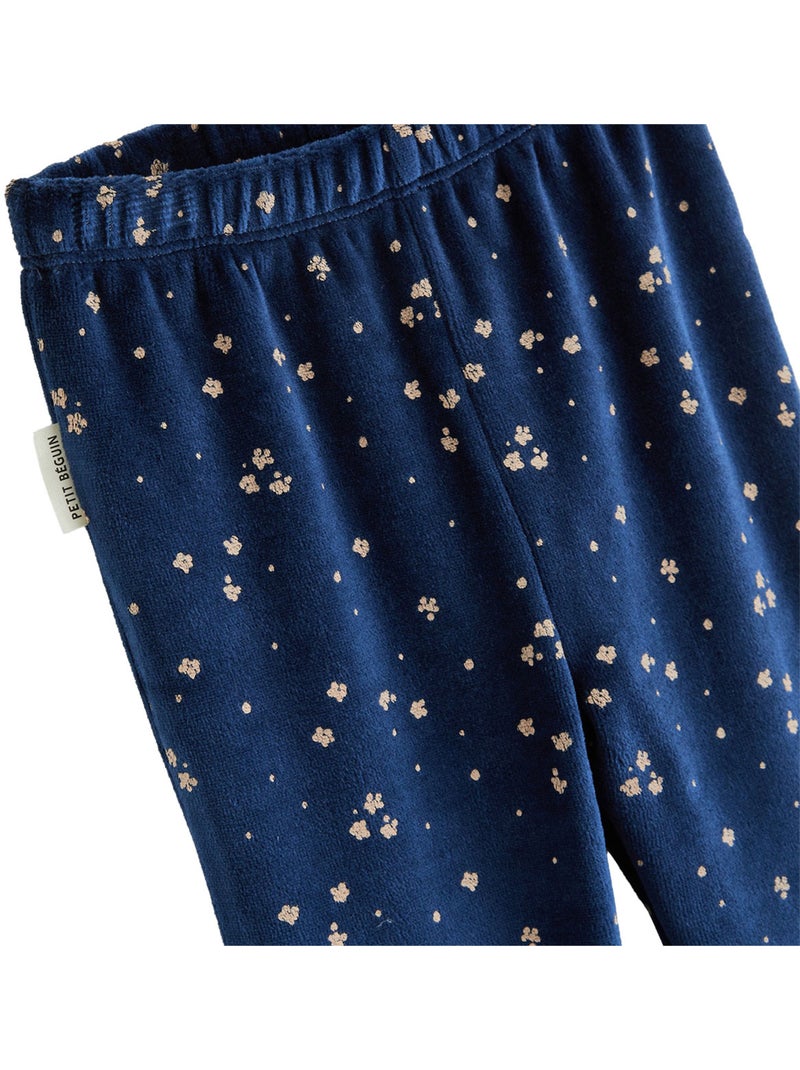 Lot de 2 pyjamas enfant 2 pièces en velours ollie Bleu - Kiabi