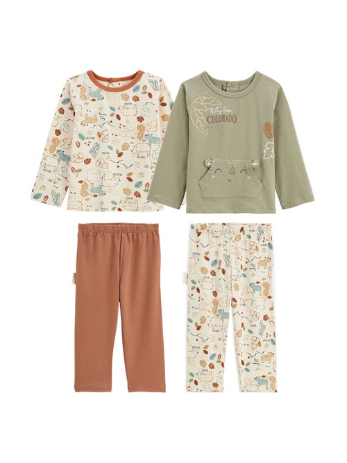 Lot de 2 pyjamas enfant 2 pièces Kansas City - Kiabi