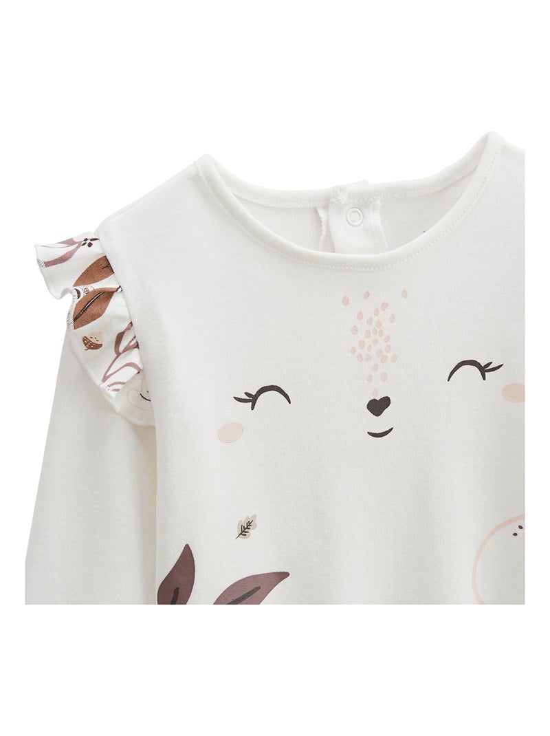 Lot de 2 pyjamas enfant 2 pièces Sora Ecru - Kiabi