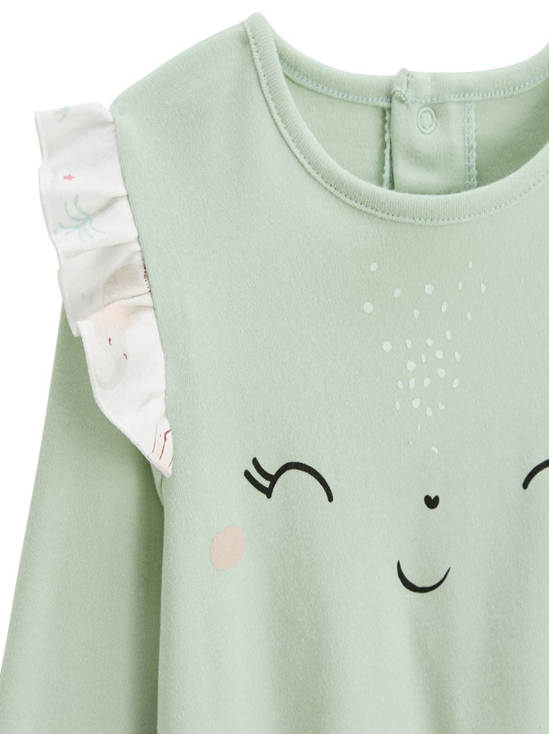 Lot de 2 pyjamas enfant Arya Vert - Kiabi