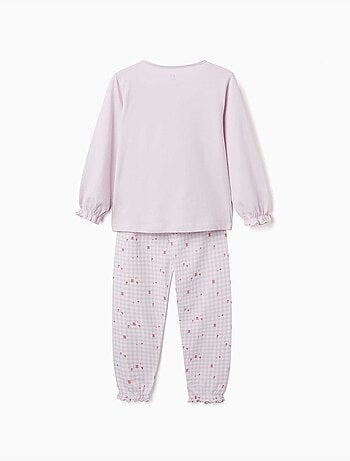 Lot de 2 pyjamas longs en coton avec imprimés floraux