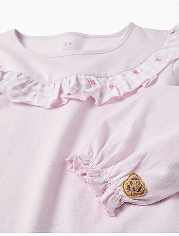 Lot de 2 pyjamas longs en coton avec imprimés floraux