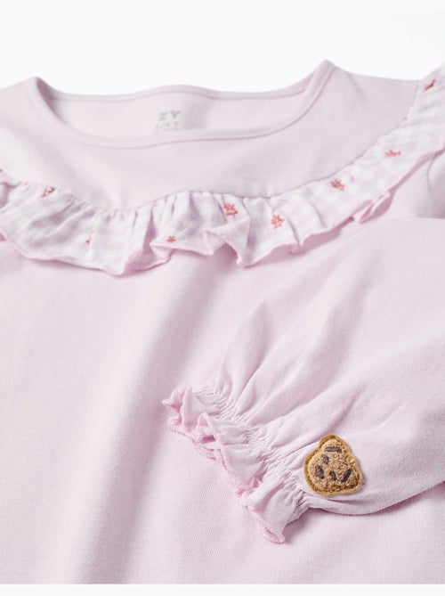 Lot de 2 pyjamas longs en coton avec imprimés floraux - Kiabi Lot de 2 pyjamas longs en coton avec imprimés floraux - Kiabi