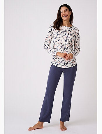 Lot de 2 pyjamas maille jersey pur coton peigné - Damart