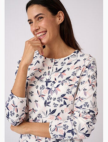 Lot de 2 pyjamas maille jersey pur coton peigné - Damart
