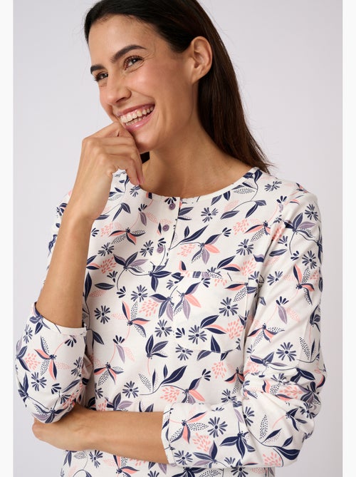 Lot de 2 pyjamas maille jersey pur coton peigné - Damart - Kiabi Lot de 2 pyjamas maille jersey pur coton peigné - Damart - Kiabi