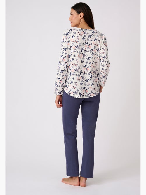Lot de 2 pyjamas maille jersey pur coton peigné - Damart - Kiabi Lot de 2 pyjamas maille jersey pur coton peigné - Damart - Kiabi