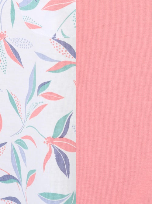 Lot de 2 pyjamas maille jersey pur coton peigné - Damart - Kiabi