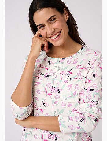 Lot de 2 pyjamas maille jersey pur coton peigné - Damart
