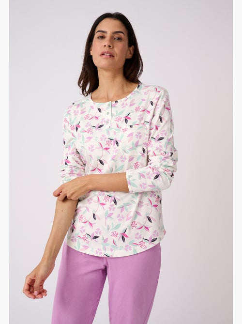Lot de 2 pyjamas maille jersey pur coton peigné - Damart - Kiabi Lot de 2 pyjamas maille jersey pur coton peigné - Damart - Kiabi