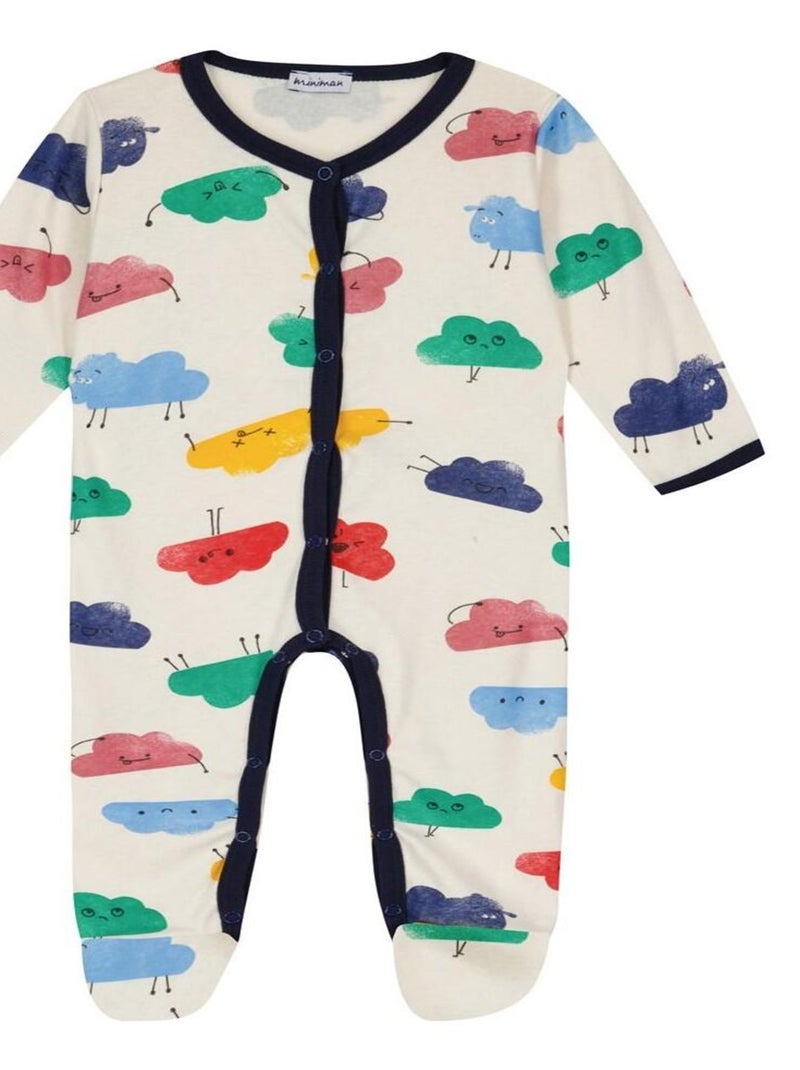 VERTBAUDET Lot De 2 Pyjamas Musique Oeko-Tex 100% Coton – Ivoire 8 Ans, Confort Ultra Doux Pour Garçons
