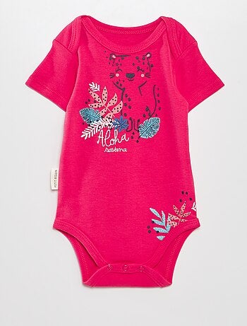 Petit Béguin - Lot De 2 Pyjamas Bébé Adele En Coton, Écru Et Ocre, Mix & Match Avec Volants