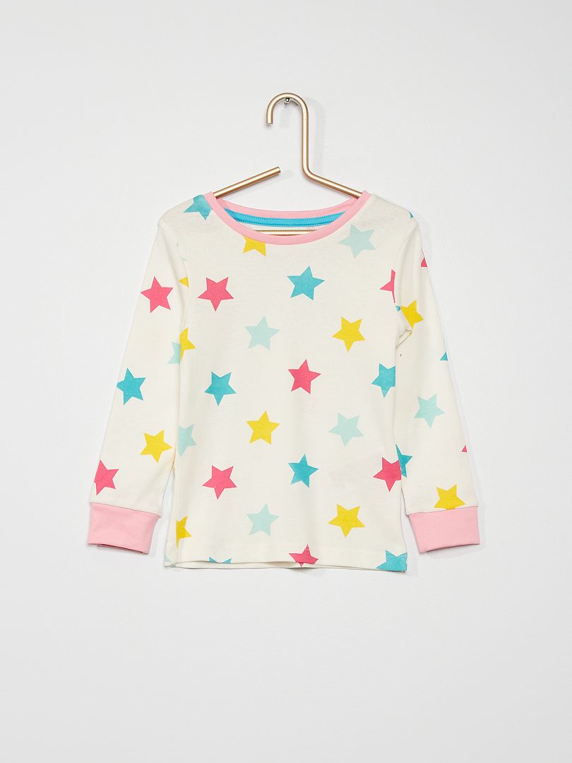 Lot De 2 Pyjamas Kiabi Taille 6 Mois – Rose Et Blanc, Thème E.T., Velours Coton, Occasion TB