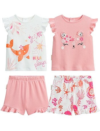 Lot de 2 pyjamas short enfant 2 pièces Bahamas