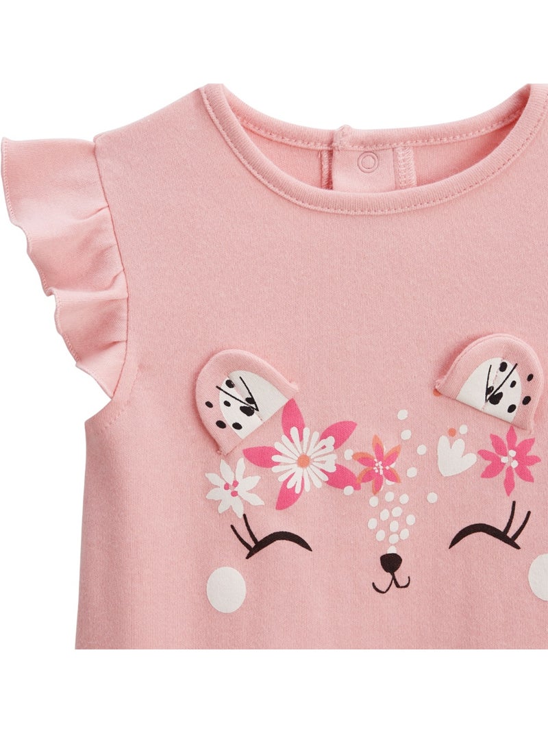 Lot de 2 pyjamas short enfant 2 pièces Bahamas Rose - Kiabi