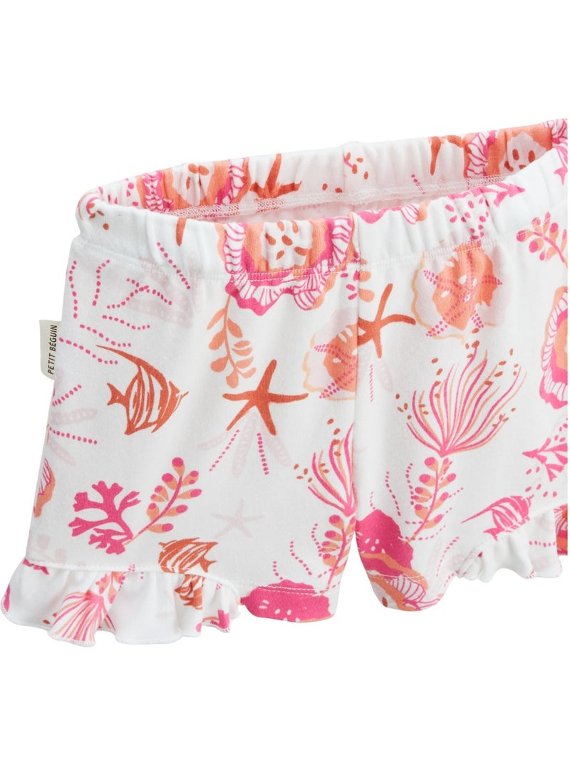 Lot de 2 pyjamas short enfant 2 pièces Bahamas Rose - Kiabi