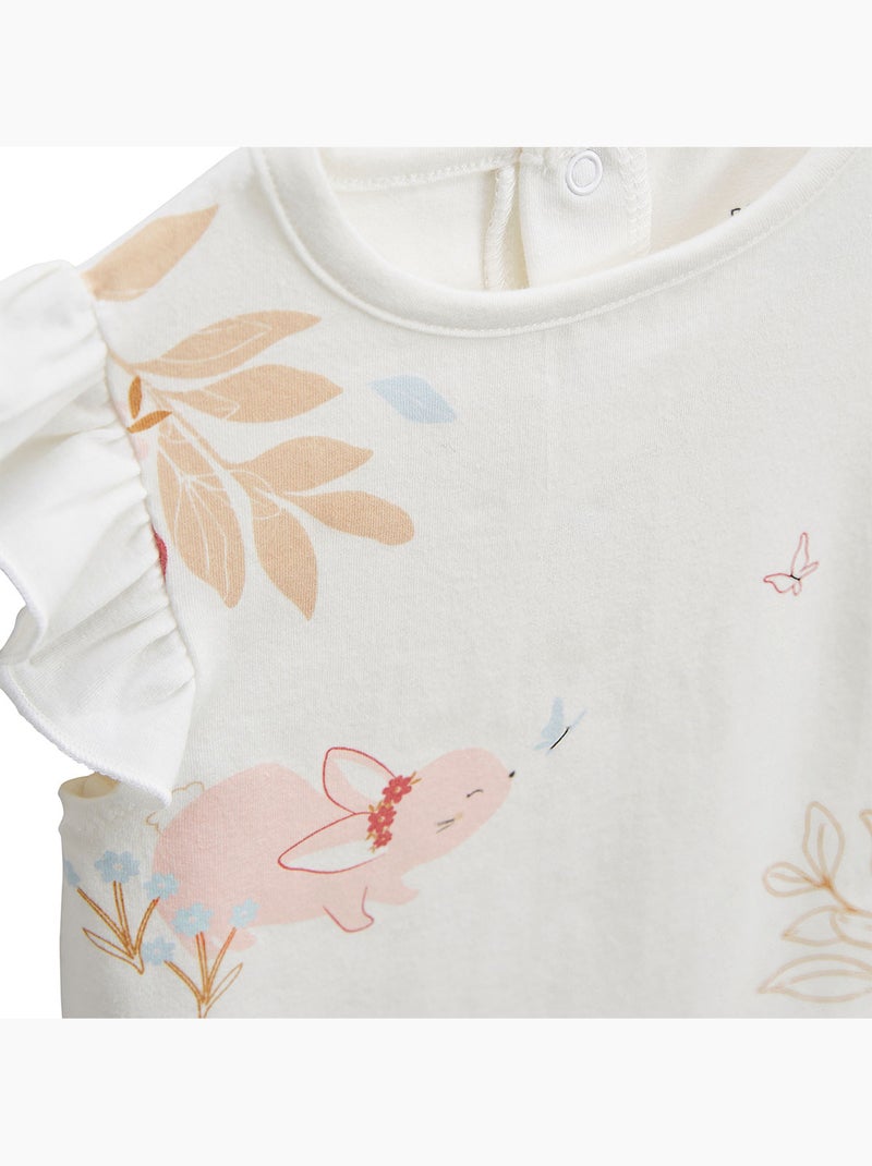 Lot de 2 pyjamas short enfant 2 pièces Praline Ecru - Kiabi