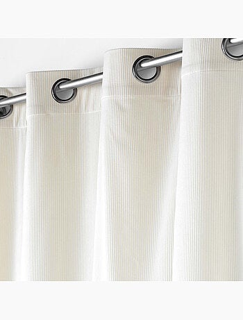 Lot de 2 Rideau à oeillets velours côtelé Casual