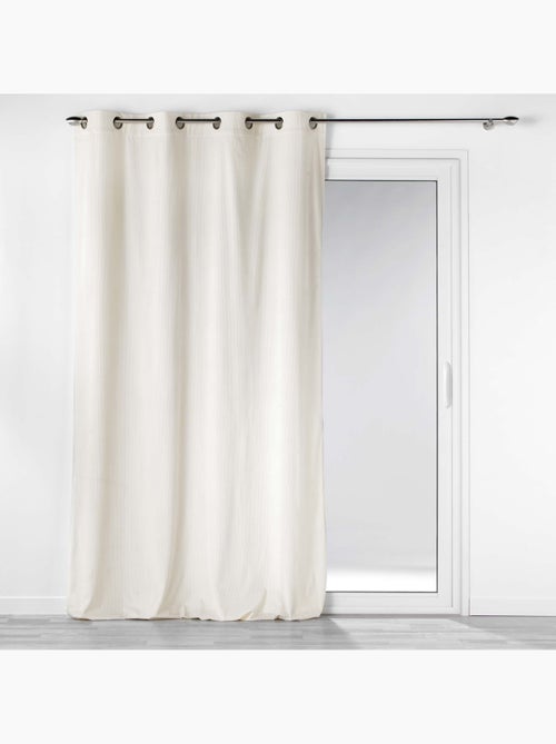 Lot de 2 Rideau à oeillets velours côtelé Casual - Kiabi