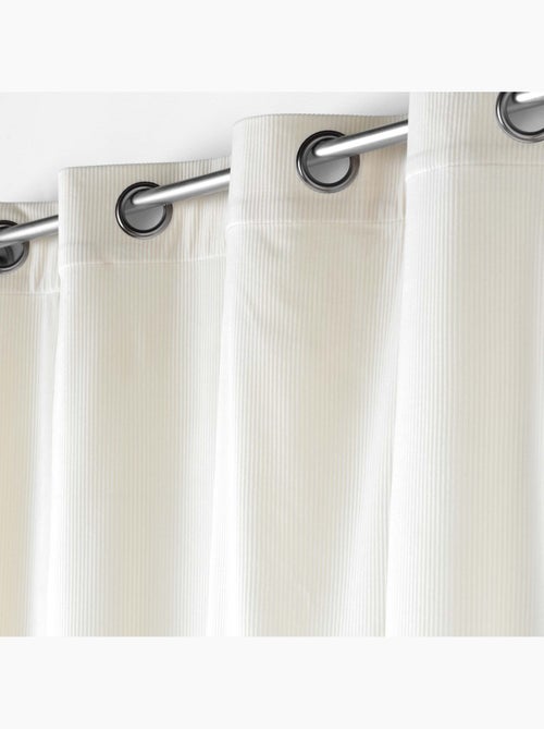 Lot de 2 Rideau à oeillets velours côtelé Casual - Kiabi