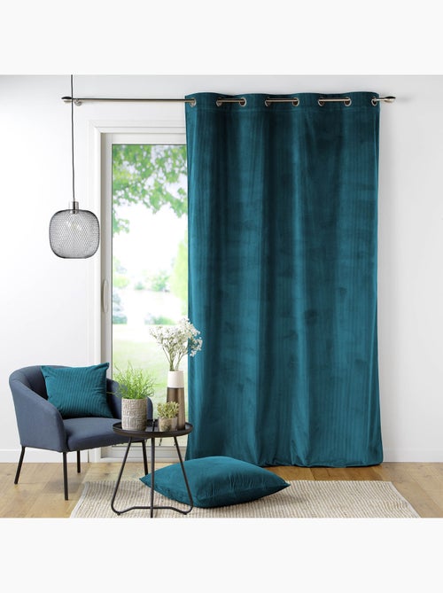 Lot de 2 Rideau à oeillets velours côtelé Casual - Kiabi